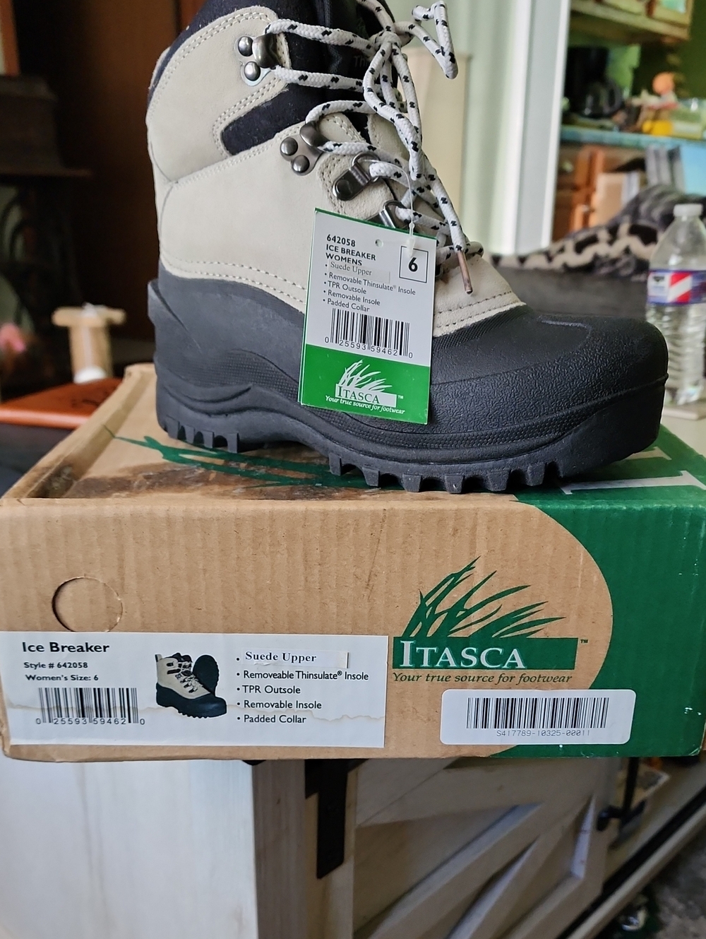 Itasca Ice Breaker Women's Hiking Boots - Beige, Black